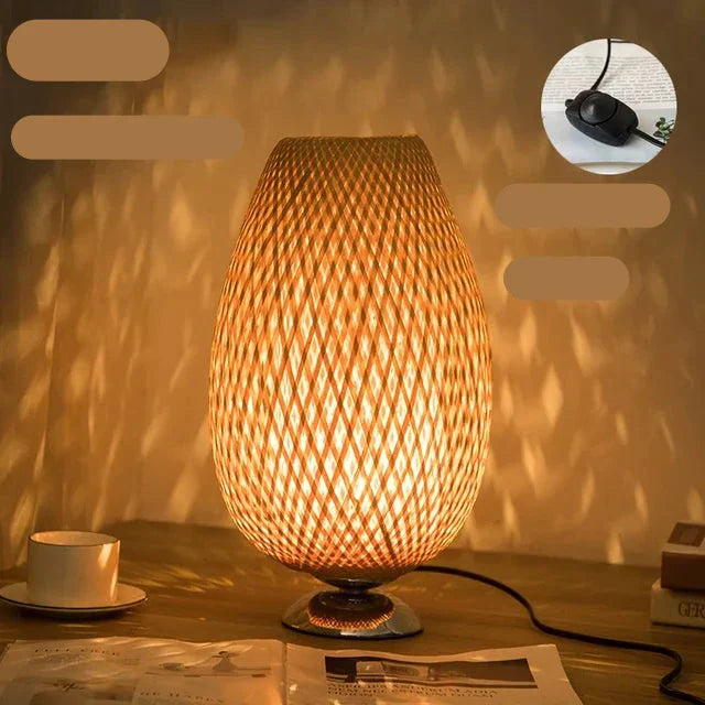 TerraBeam - Retro Bamboo Table Lamp