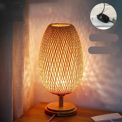 TerraBeam - Retro Bamboo Table Lamp