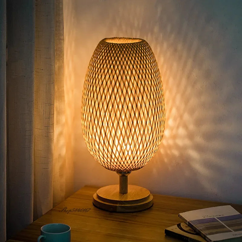 TerraBeam - Retro Bamboo Table Lamp
