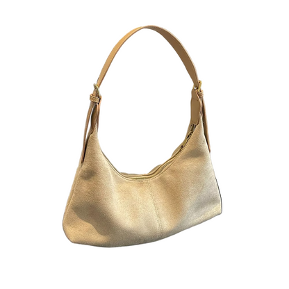 Vintage Suede Crescent Handbag – Elegant Crossbody Bag for Women, Versatile Purses for Everyday Use 2