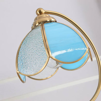 GlowPetal – Luxuriöse Blumen-Glas-Tischlampe