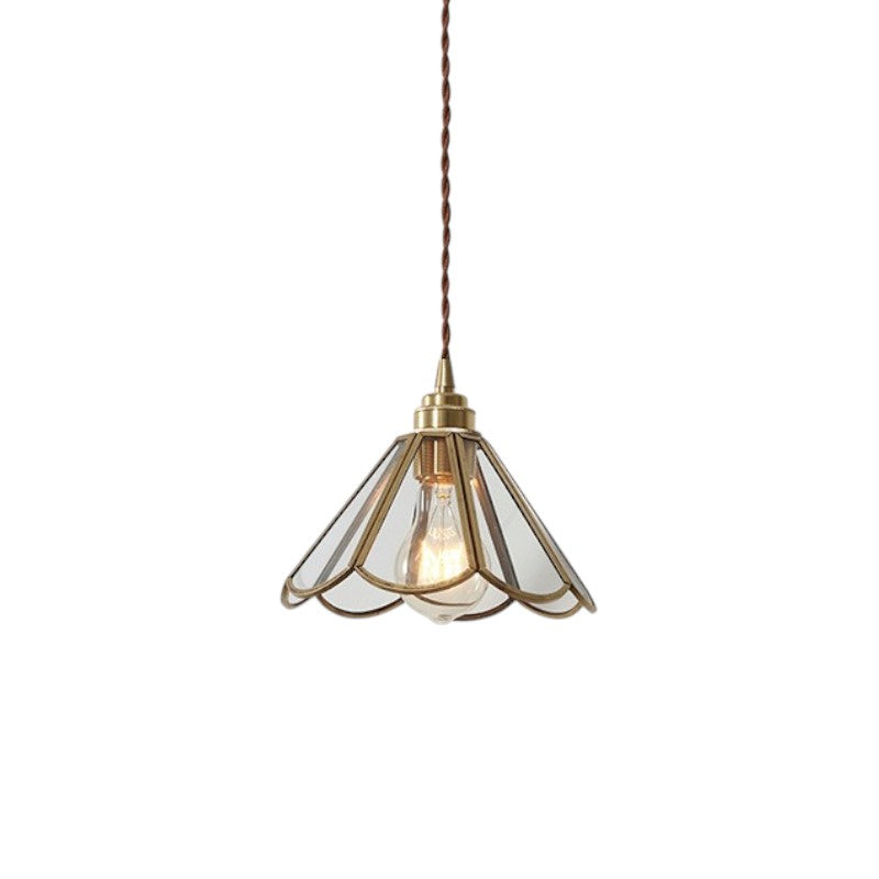 Vintage glass pendant lamp 7