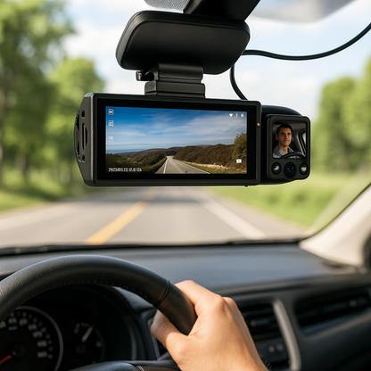 VisionGuard | Advanced Dual Lens 1080p Car Dash Camera with WiFi 5