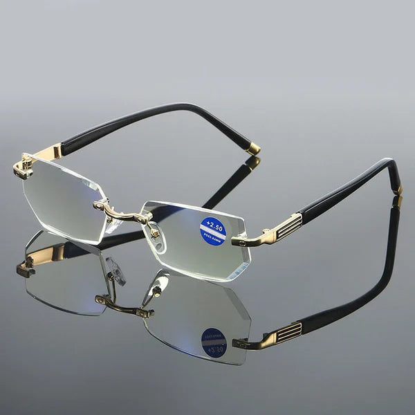 Vivolux | 2024 New High Hardness Anti-Blue Light Sapphire Reading Glasses Dual Focus Smart Reading Glasses 2