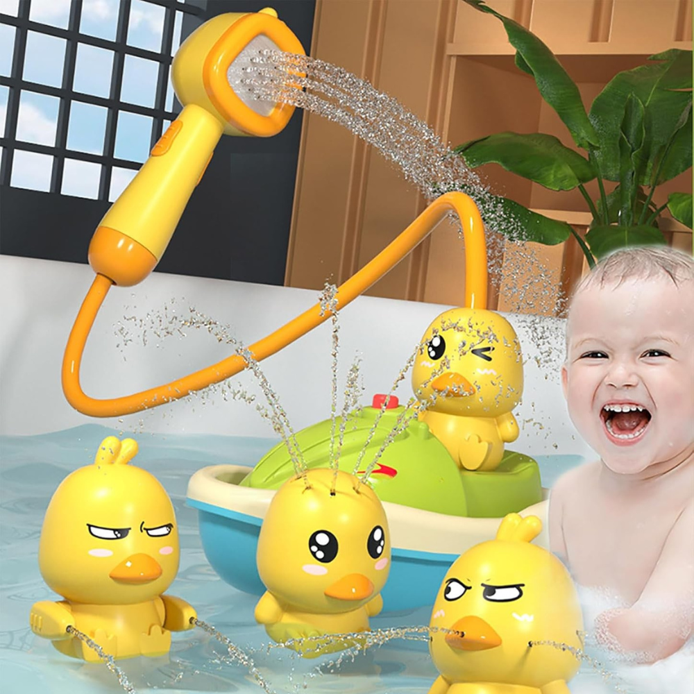 Vivolux | Bath Toy Set Floating Ducks Shower Spray 0