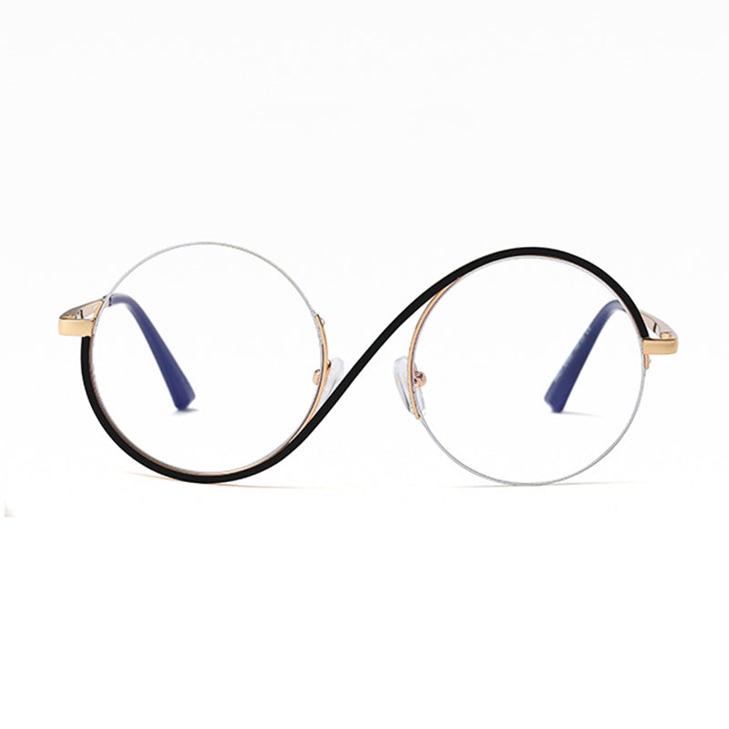 Vivolux | Cross Semi-Rim Round Glasses 95929 1