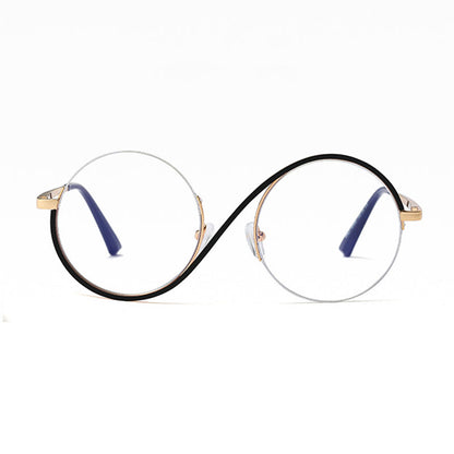 Vivolux | Cross Semi-Rim Round Glasses 95929 1