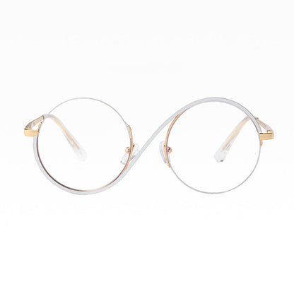 Vivolux | Cross Semi-Rim Round Glasses 95929 3
