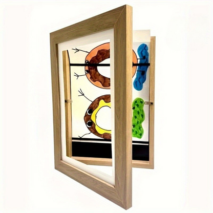 Vivolux | Digital Picture Frame Magnetic Wooden Wall Display 0