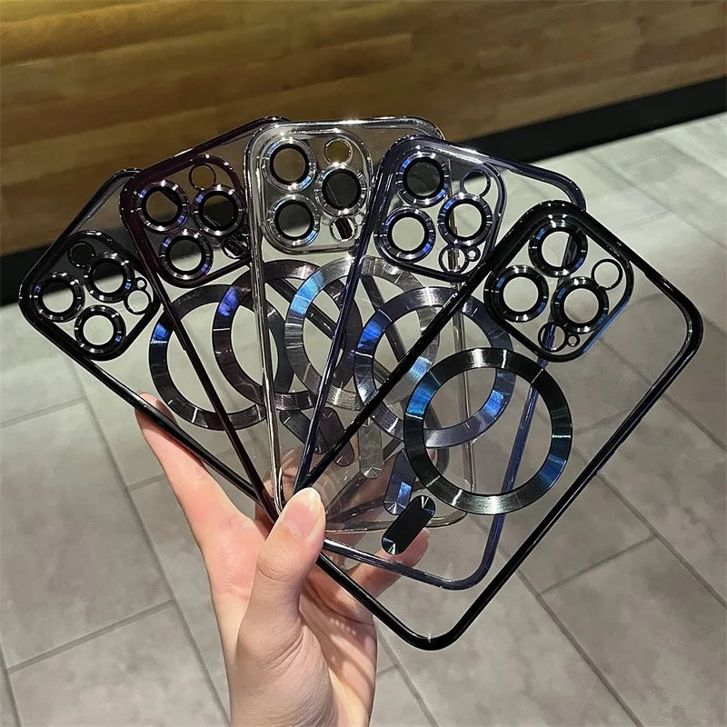 Vivolux | Plating Clear Soft Magnetic Case für iPhone 3