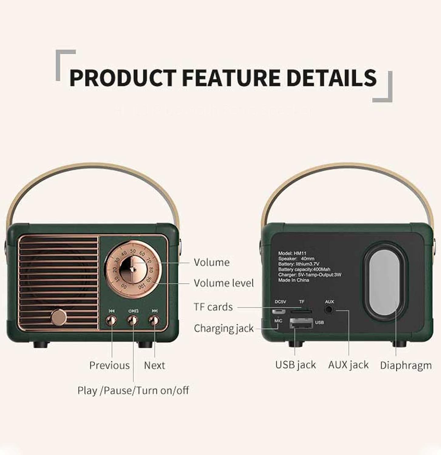 Vivolux | Retro Bluetooth Speaker 2