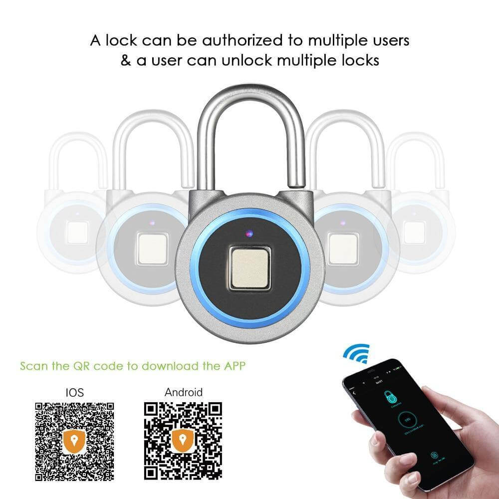 Vivolux | Smart anti-theft fingerprint keyless padlock 6