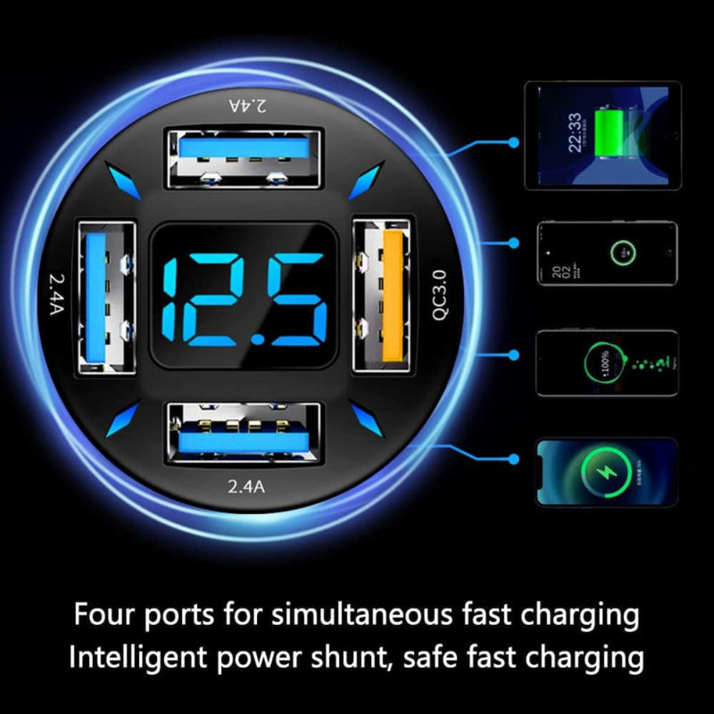 VoltCharge | Powerful Compact Dual USB Car Charger Adapter 3