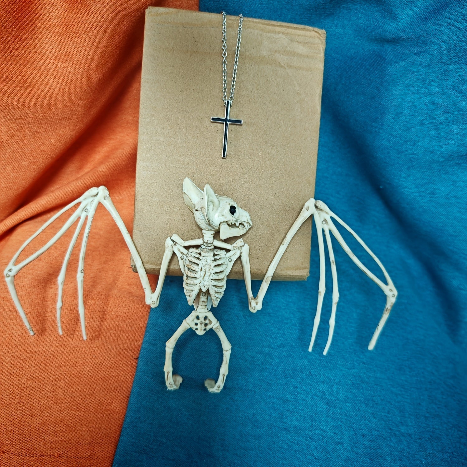 Wall Art Hanging Skeleton Bat Ornament 0