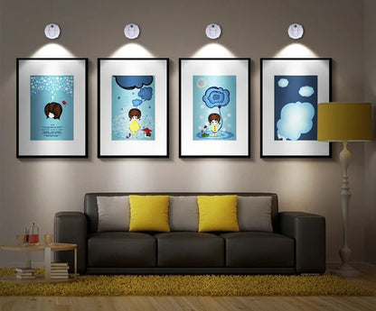 Wireless LED Spotlight with Remote Control - Dimmable Adjustable Brightness for Home and Garden 3