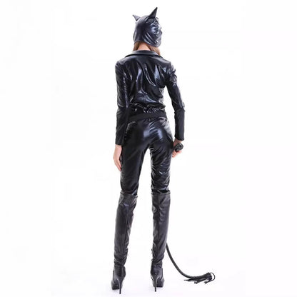 Women’s Shiny Halloween Costume Catsuit | Long Sleeve 1