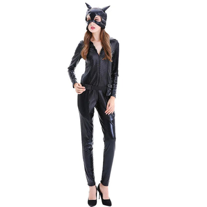 Women’s Shiny Halloween Costume Catsuit | Long Sleeve 2