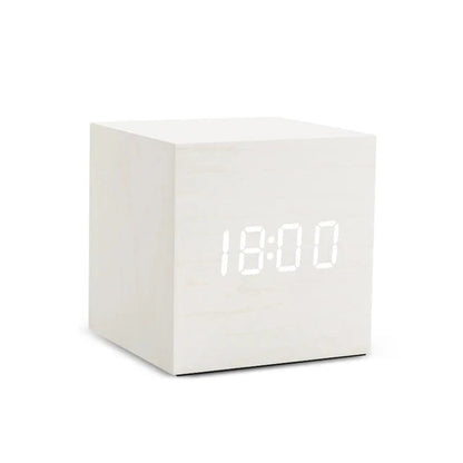 WoodAura | Modern Elegant Digital Alarm Clock with Temperature Display 3