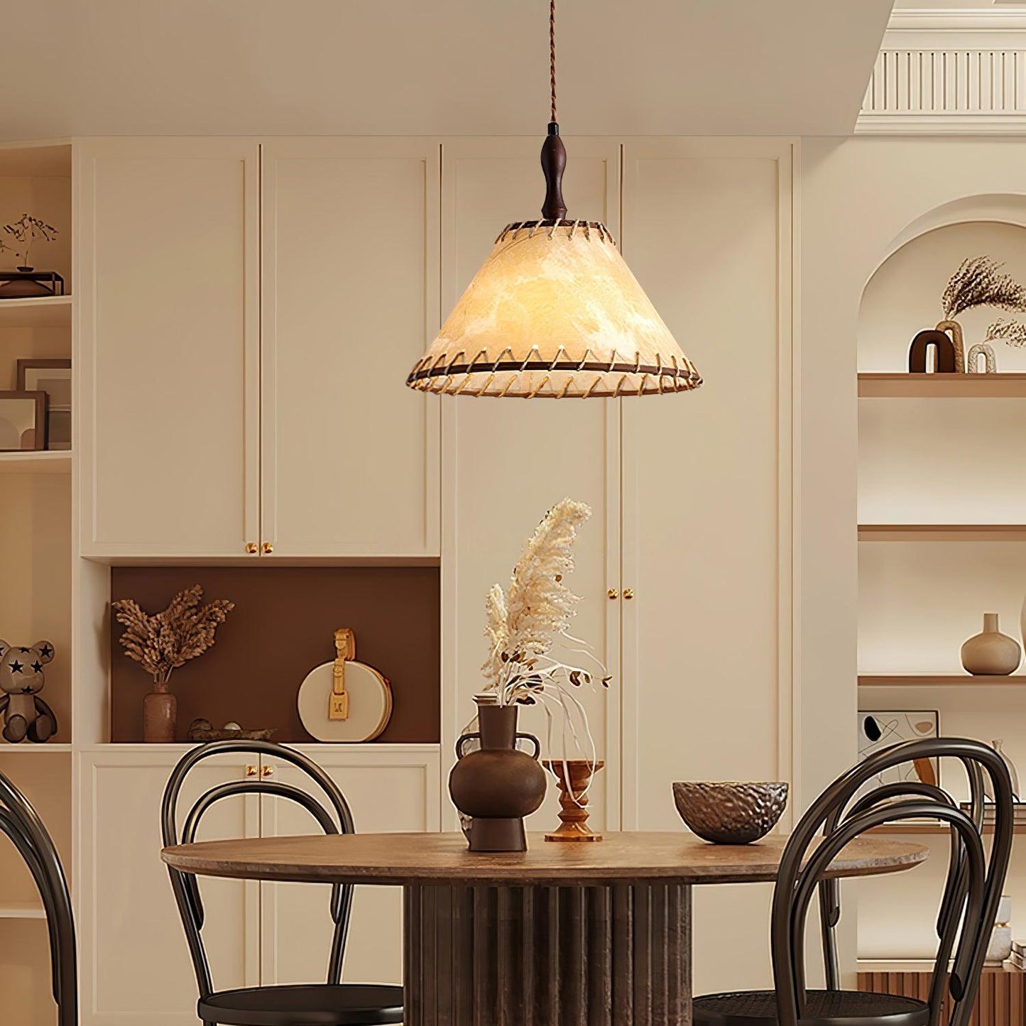 WoodLumiere – Elegante Hängelampe aus Holz