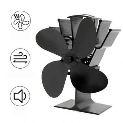 Wood Stove Heat Powered Aluminum Fan 1