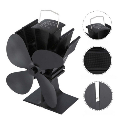 Wood Stove Heat Powered Aluminum Fan 2