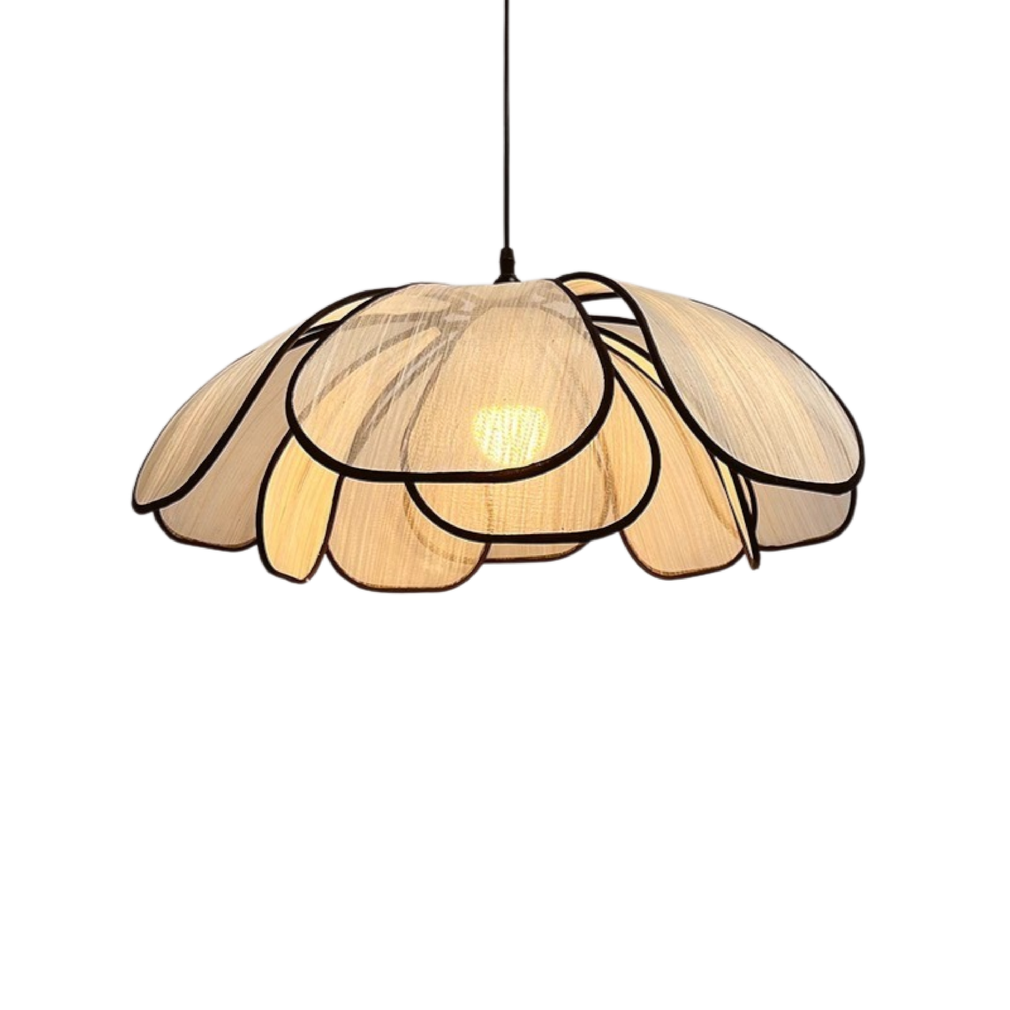 Wooden Flower Hanging Lamp 0