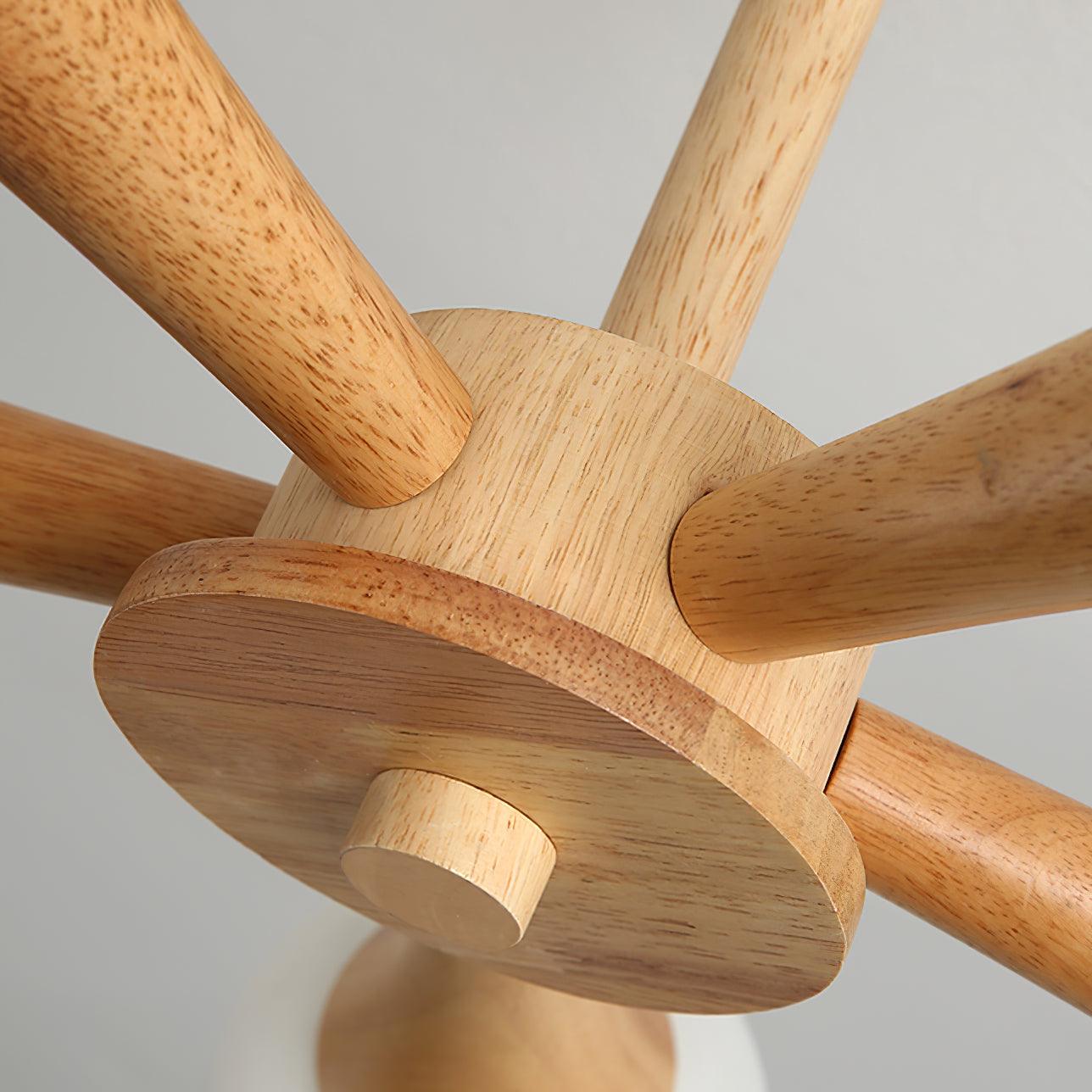 LunaBeam - Elegancka Drewniana Lampa Sufitowa