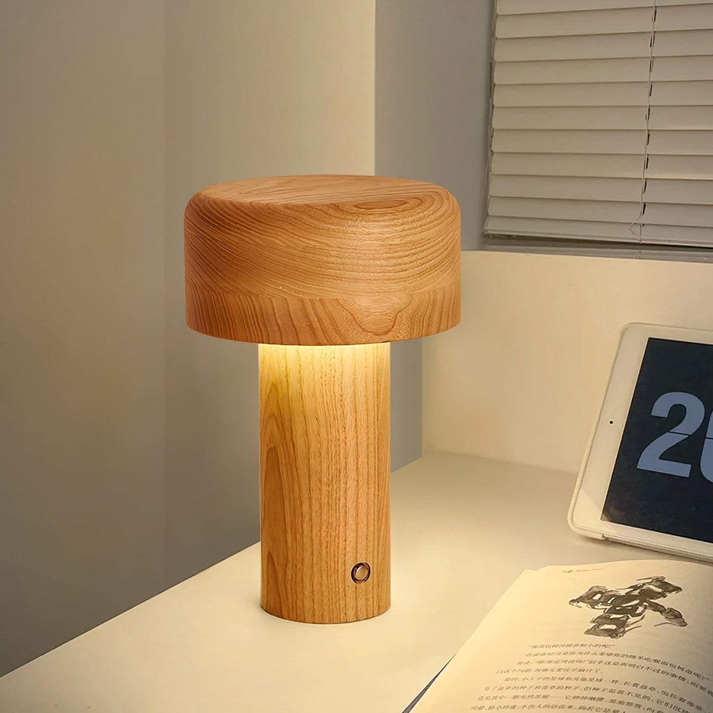LuxeTower - Table Lamp with Sleek Tower Design and Warm Glow