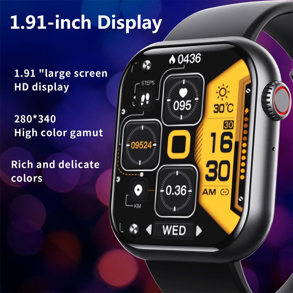 Zelara 2024 blood sugar Blood pressure heart frequency blood oxygen sleep monitoring waterproof smartwatch 6