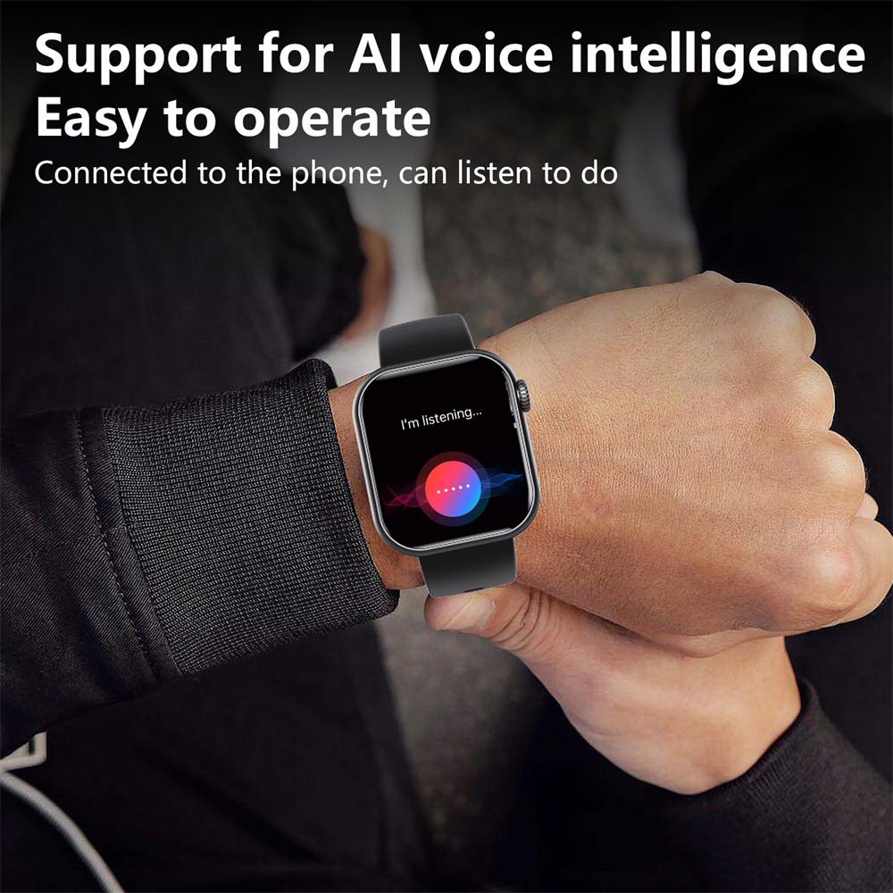 Zelara 2024 blood sugar Blood pressure heart frequency blood oxygen sleep monitoring waterproof smartwatch 8