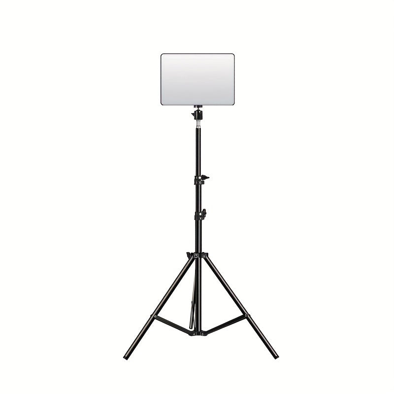 Adjustable LED Light Stand for Photography and Video – 1.1m Height, Sturdy Aluminum Tripod with Lamp-5