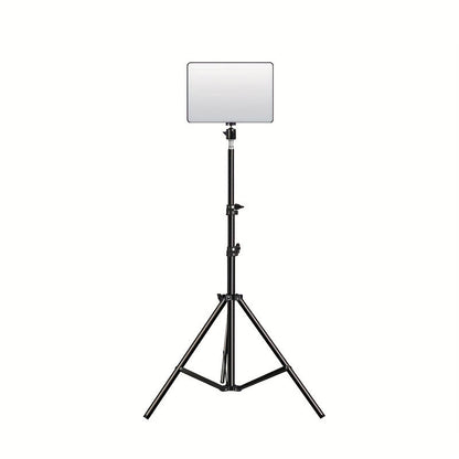 Adjustable LED Light Stand for Photography and Video – 1.1m Height, Sturdy Aluminum Tripod with Lamp-5