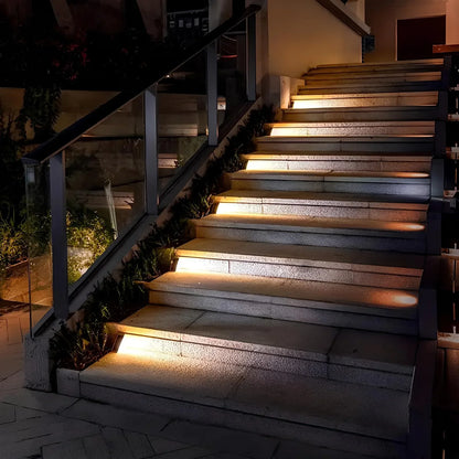 Solar Lights Outdoor - Energy-Efficient LED Stair Lighting for Safe Pathways-6