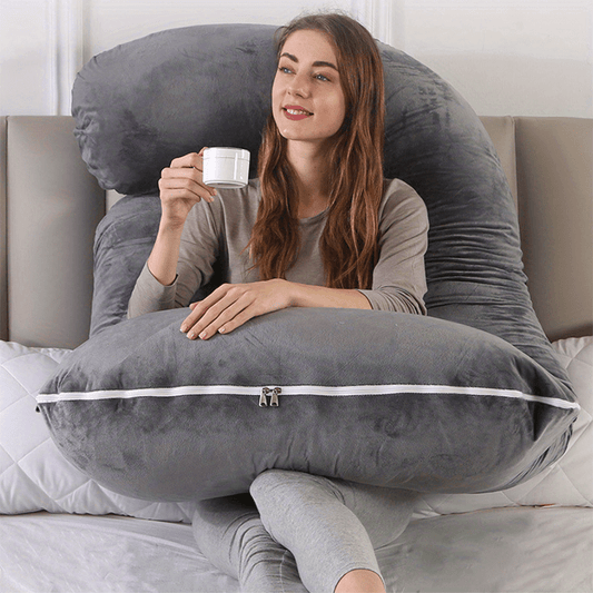 MaternityEase - J-Shaped Pillow for Pregnant Moms