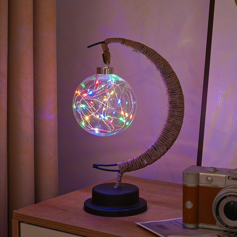 GlowLuna - Warm Glass Lunar Lamp