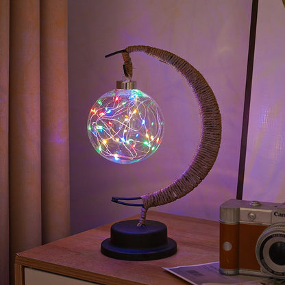 GlowLuna - Warm Glass Lunar Lamp