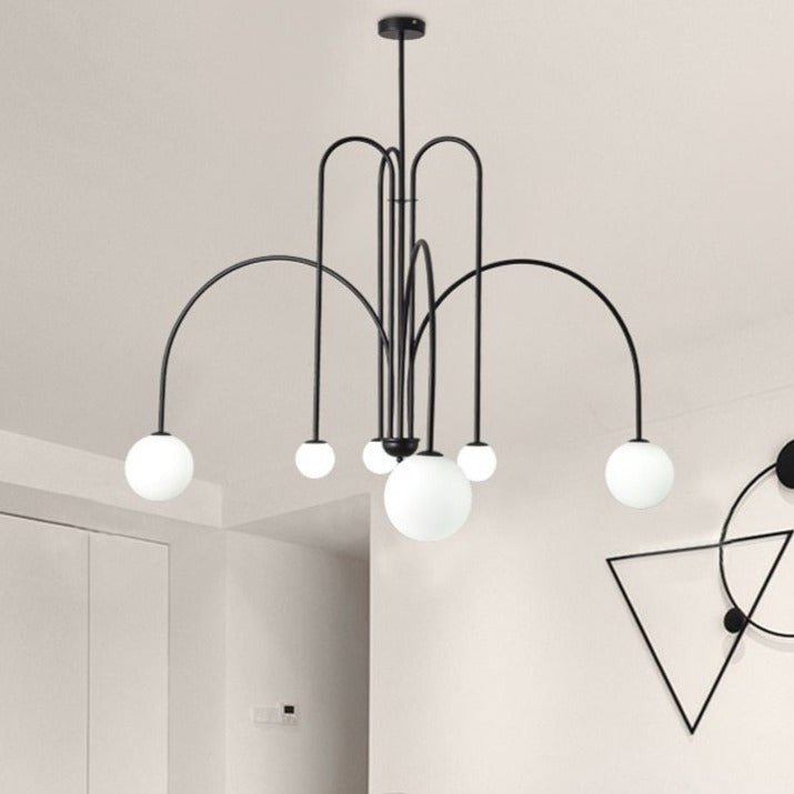 ArcGlow – Modern Curved Chandelier Light