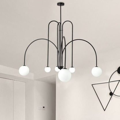 ArcGlow – Modern Curved Chandelier Light