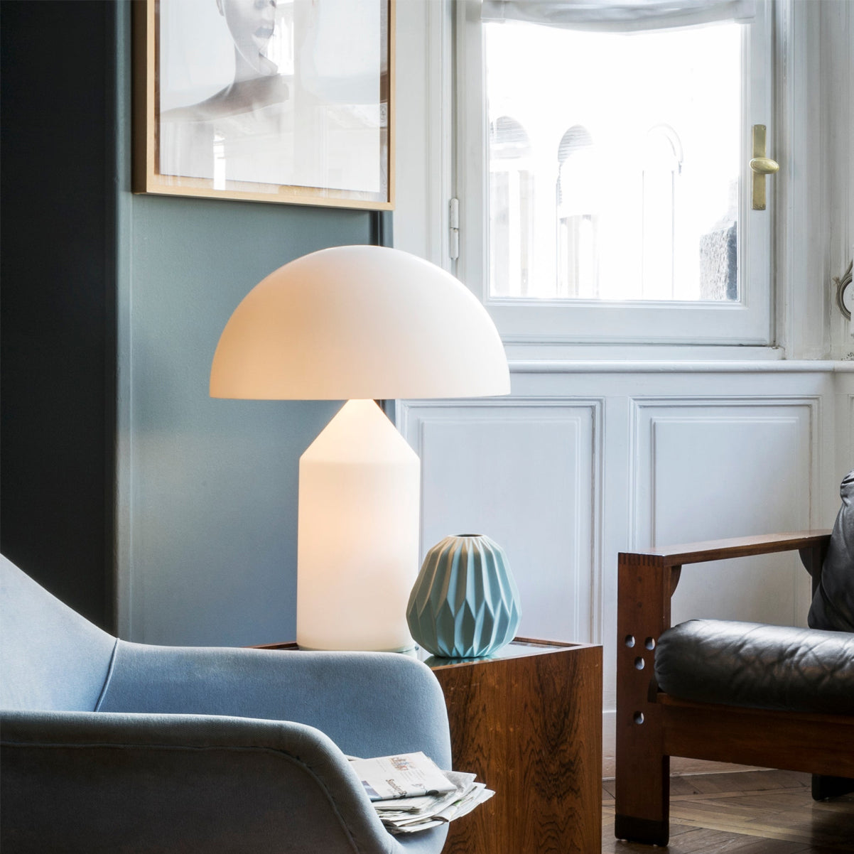 CrystalAtollo - Lámpara de Vidrio Moderna