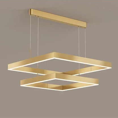 AuraGlow – Sleek LED Chandelier with Dimmable Feature