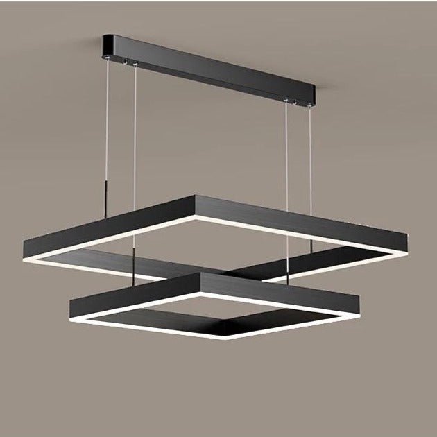 AuraGlow – Sleek LED Chandelier with Dimmable Feature