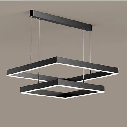 AuraGlow – Sleek LED Chandelier with Dimmable Feature