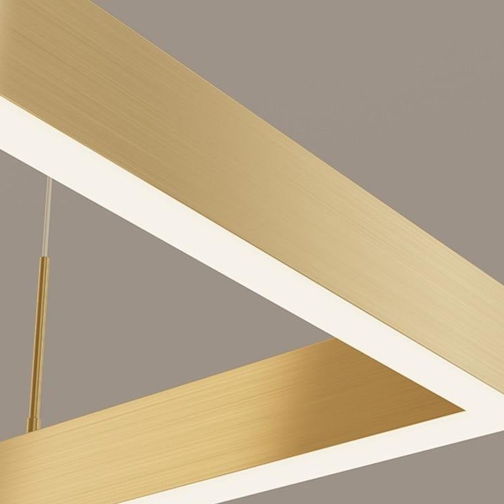 AuraGlow – Sleek LED Chandelier with Dimmable Feature