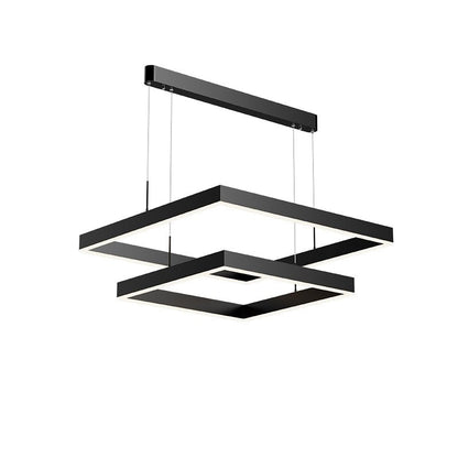 AuraGlow – Sleek LED Chandelier with Dimmable Feature