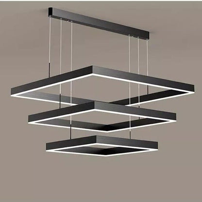 AuraGlow – Sleek LED Chandelier with Dimmable Feature