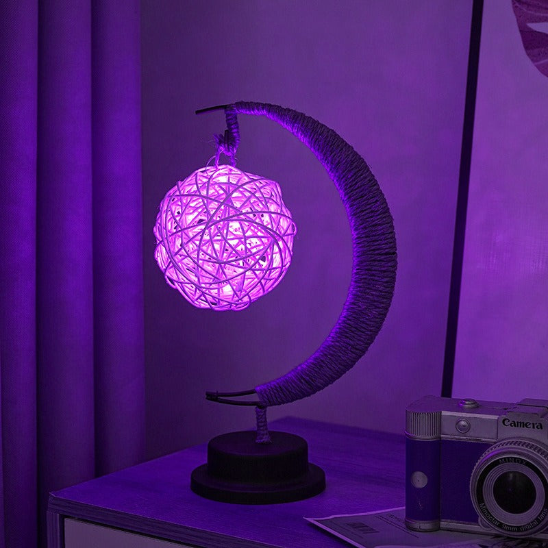 GlowLuna - Warm Glass Lunar Lamp