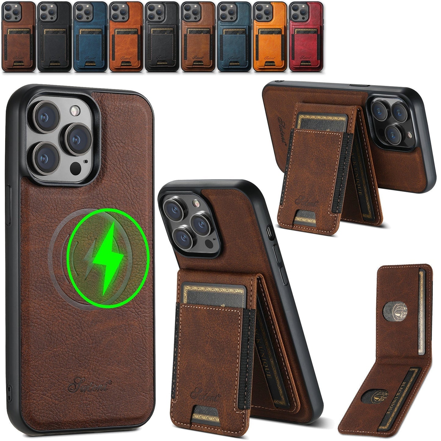 EliteGuard - Stylish and Durable Luxury Phone Case with Built-in Card Holder
