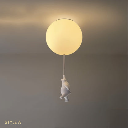 BearHaven - Hyggelig Børnelampe til Loft