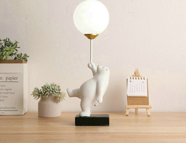 CuddleBear - Lampada da Tavolo con Design di Orsetto Carino e Luce Accogliente