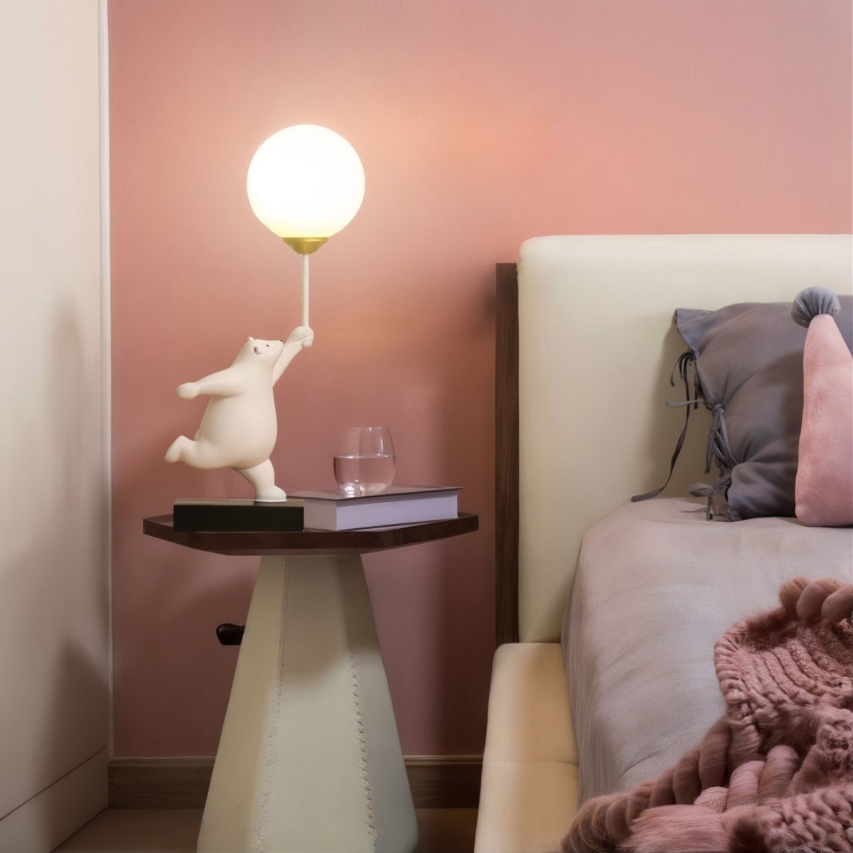 CuddleBear - Lampada da Tavolo con Design di Orsetto Carino e Luce Accogliente
